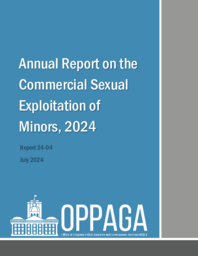 Annual report on the commercial sexual exploitation of minors, 2024